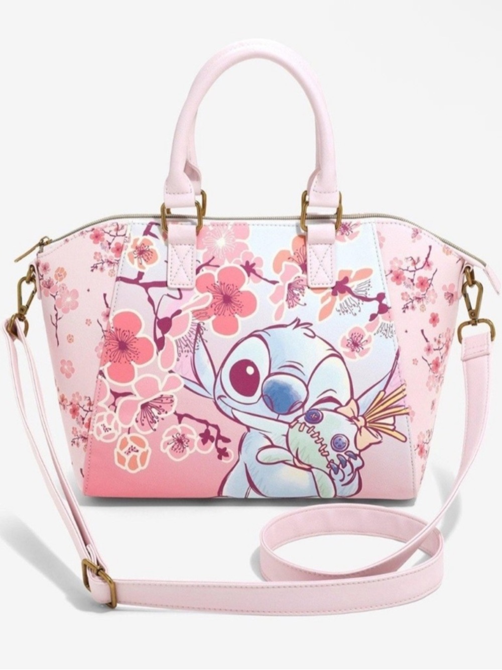NWT Loungefly Disney Stitch Cherry Blossom Women's Bag